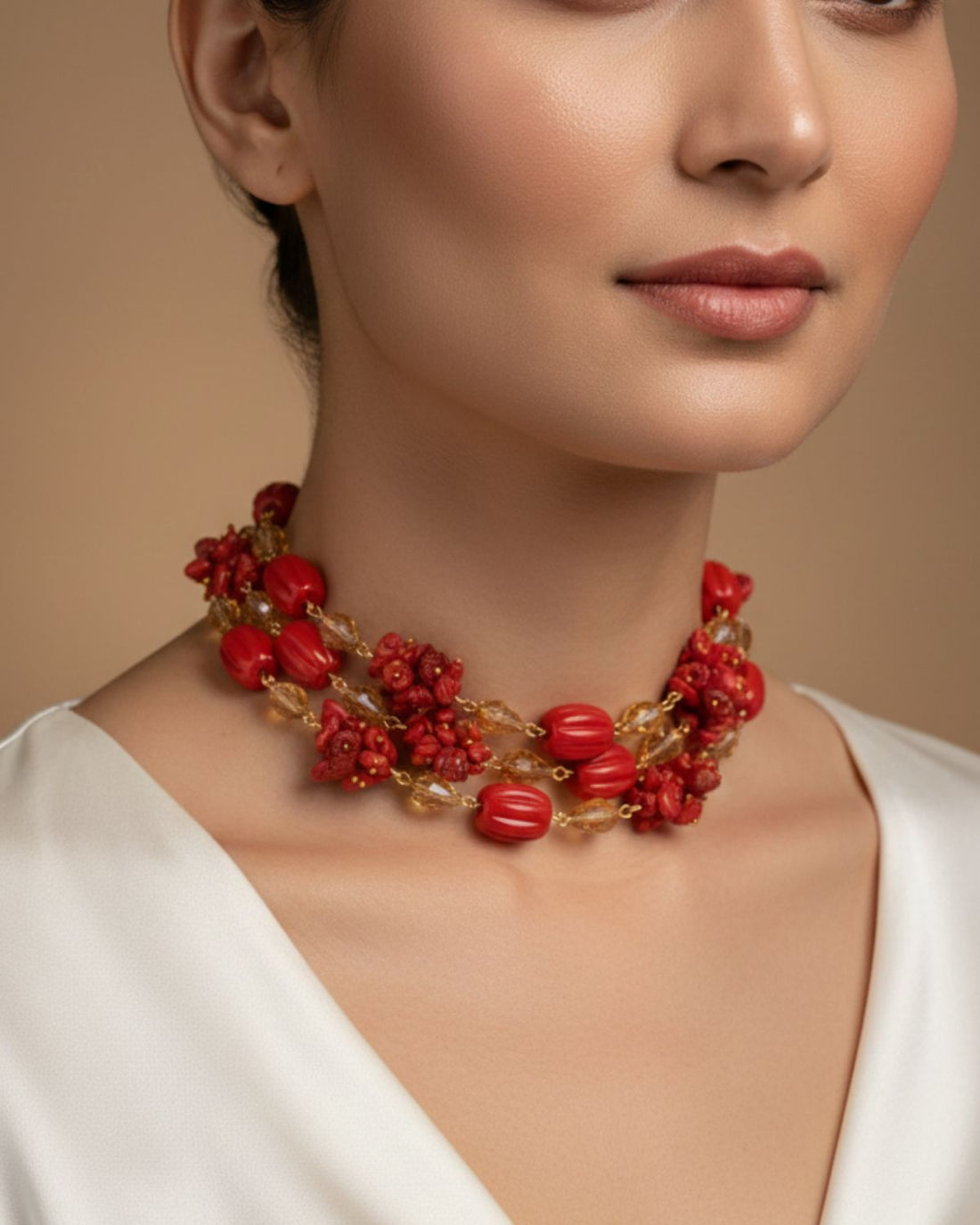Coral Twist Necklace