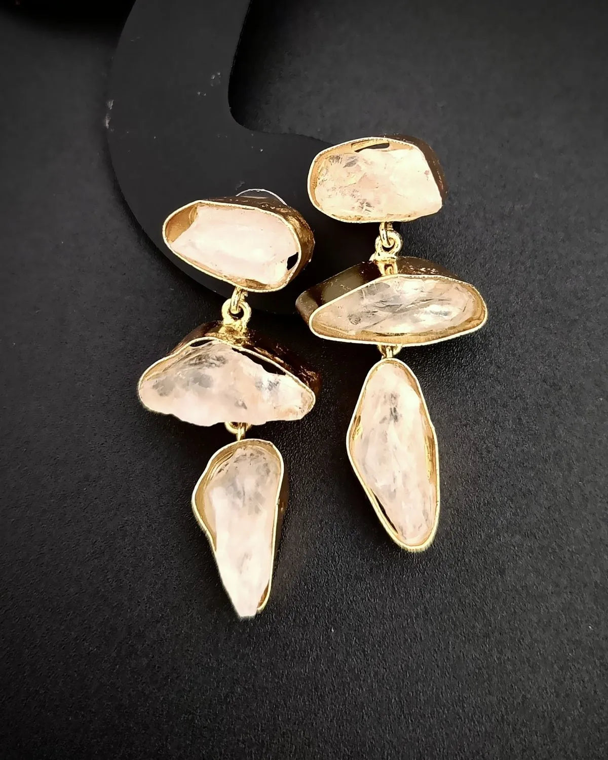 Spirit Stone Raw Howlite Uncut Stones Earrings (Copy)