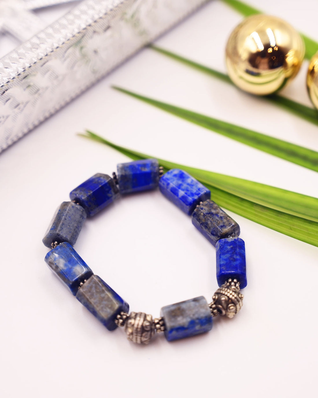Lunar Lapis - Lapis Lazuli Stones Bracelet