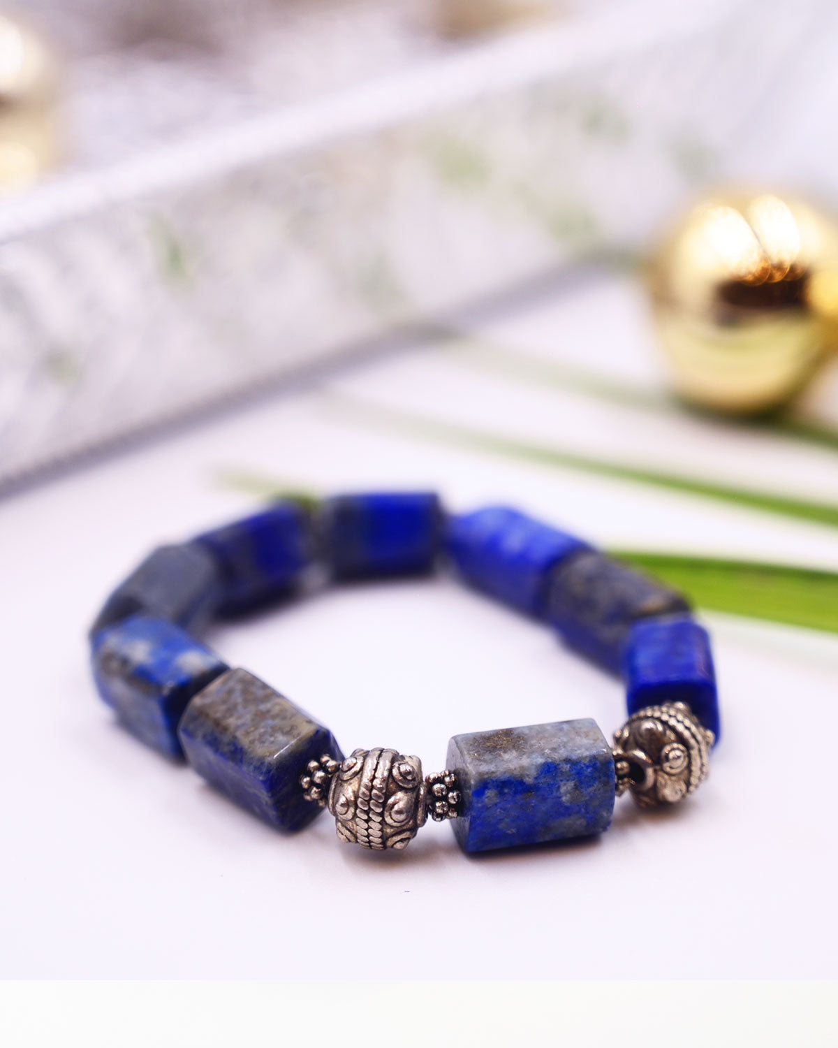 Lunar Lapis - Lapis Lazuli Stones Bracelet
