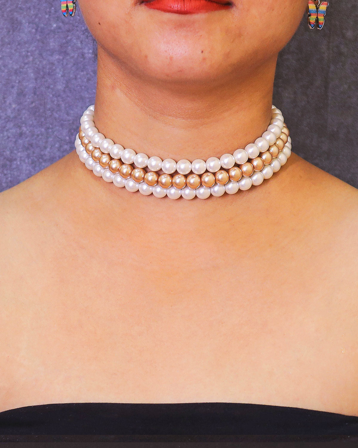 Timeless Allure Necklace - Shell Pearls