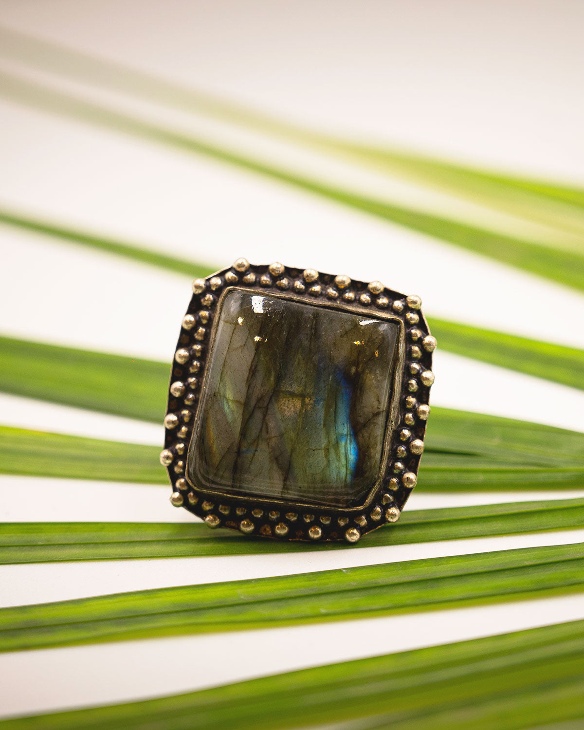 Labradorite Adjustable Ring