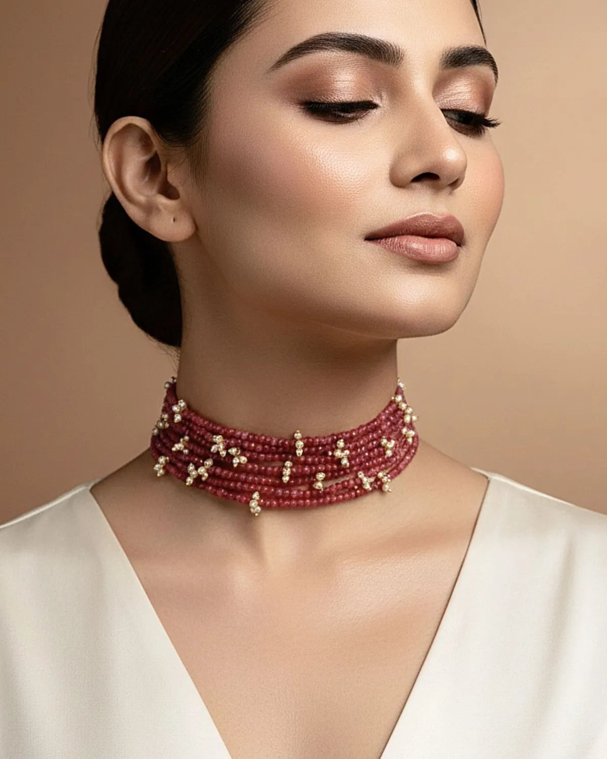 Jade Pearls Whisper Choker