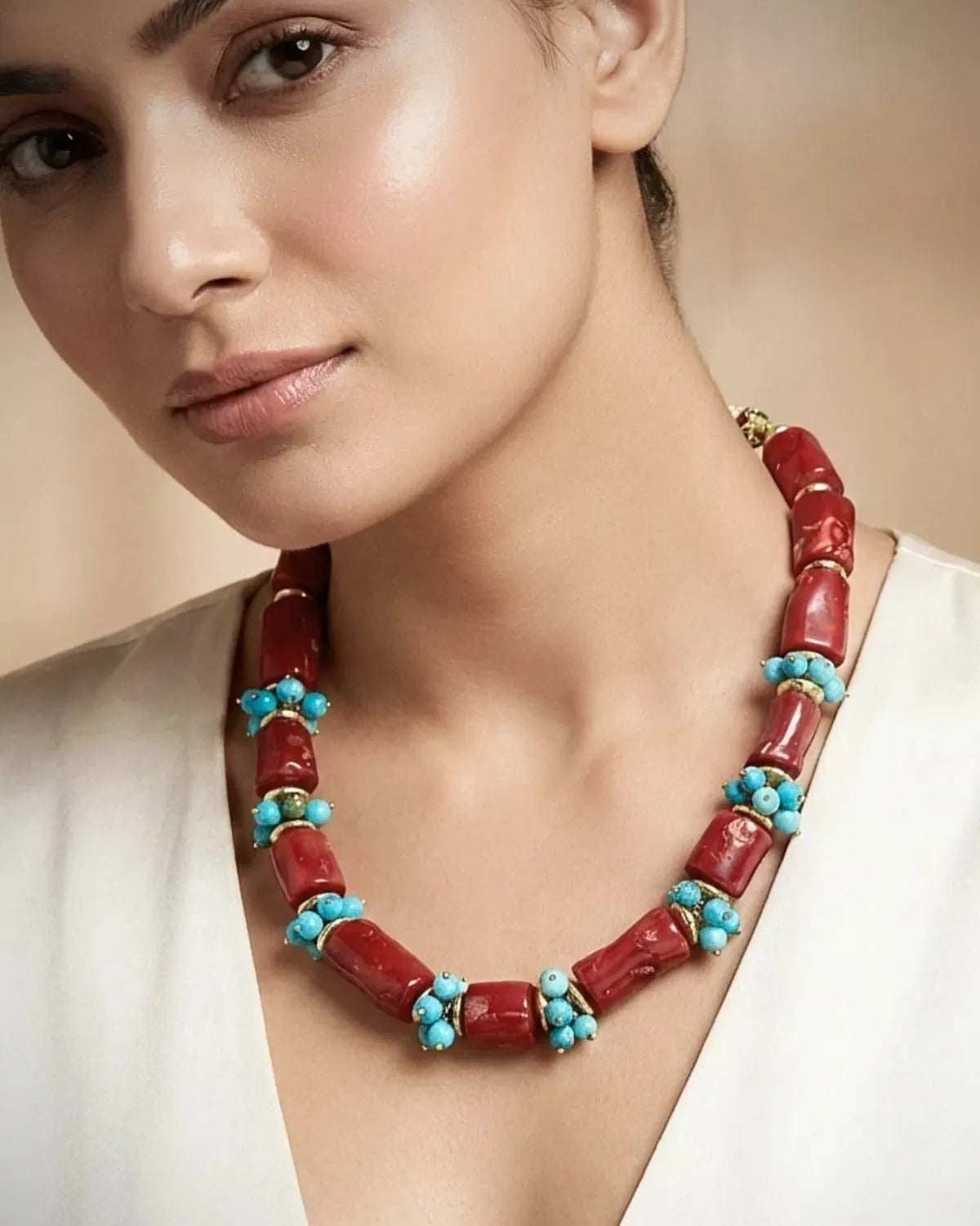 Dessert Oasis Coral Necklace