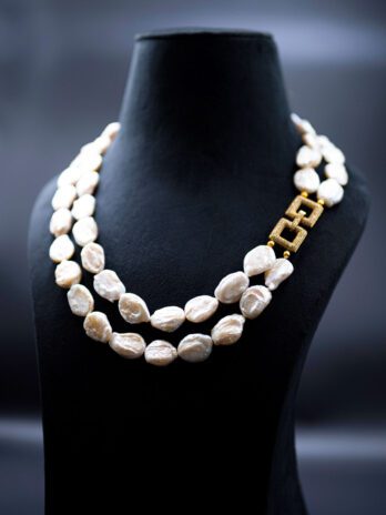 Ocean Dew - Freshwater Pearls with CZ Clasp cum Pendant