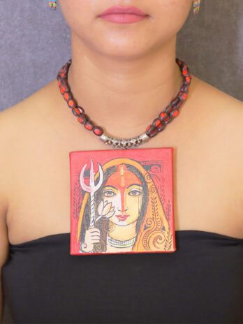 Rang Sutra - Hand painted Necklace