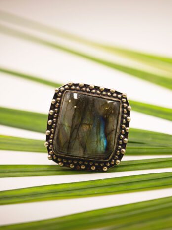 Labradorite Adjustable Ring