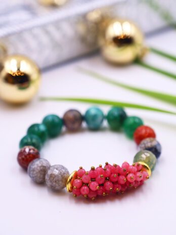 Gypsy Soul - Agate and Jade Stones Bracelet