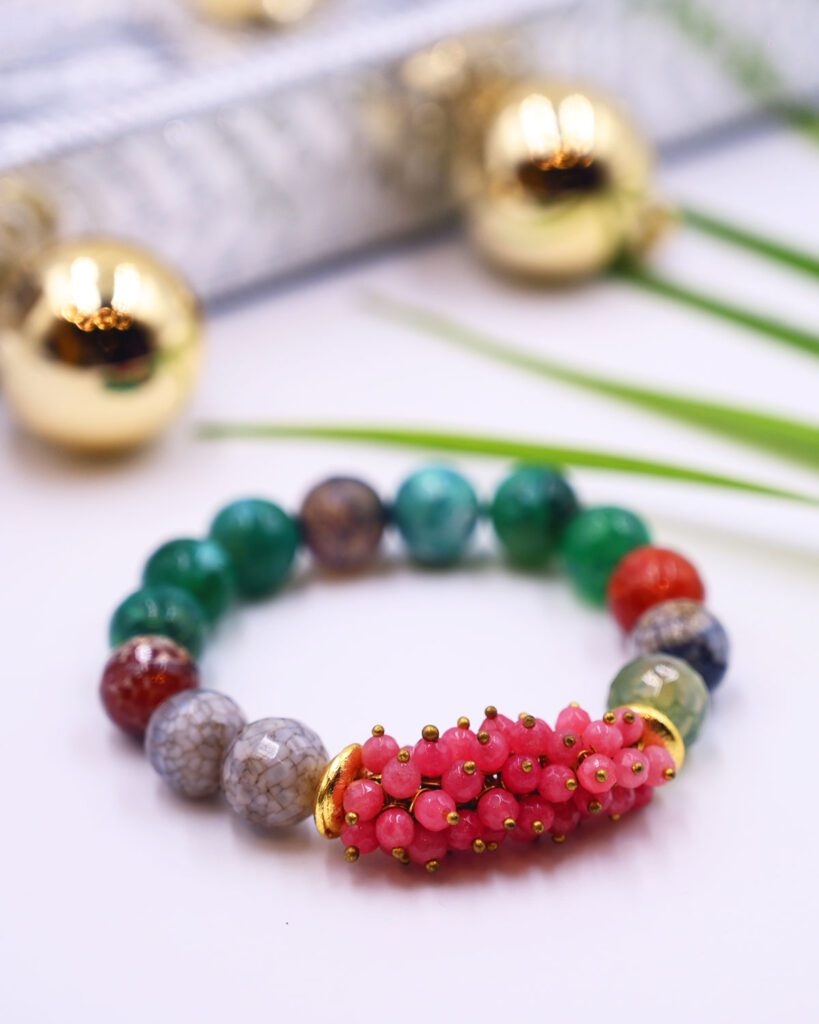 Gypsy Soul - Agate and Jade Stones Bracelet
