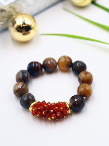 Infinity Flow Bracelet - Agate & Jade Stones