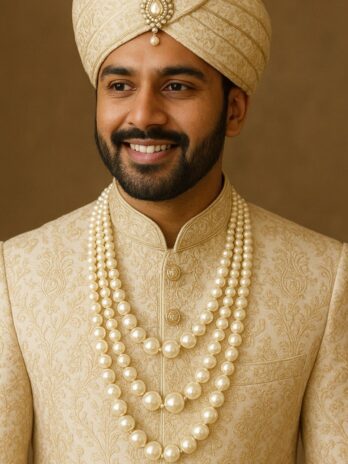 Rajwada Elegance - Pearls Multistrand Necklace