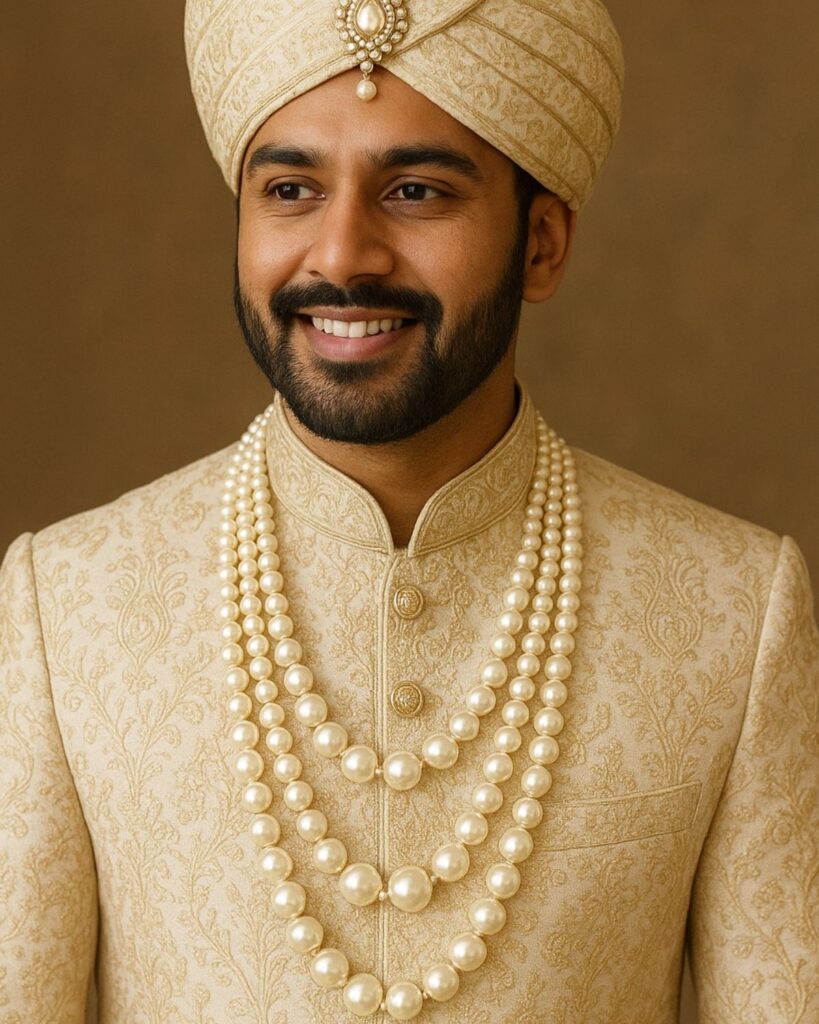 Rajwada Elegance - Pearls Multistrand Necklace