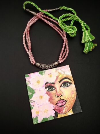 Sab Rang - Hand painted Necklace