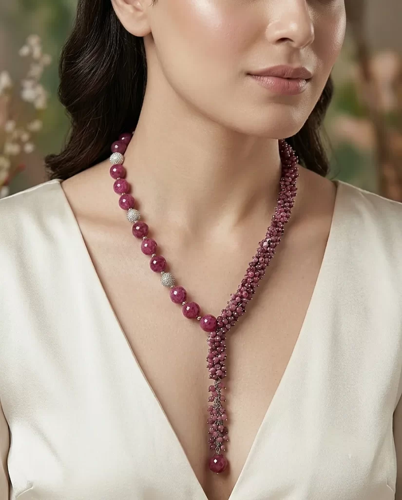 Earthly Luxe - Jade and Agate Stones Necklace
