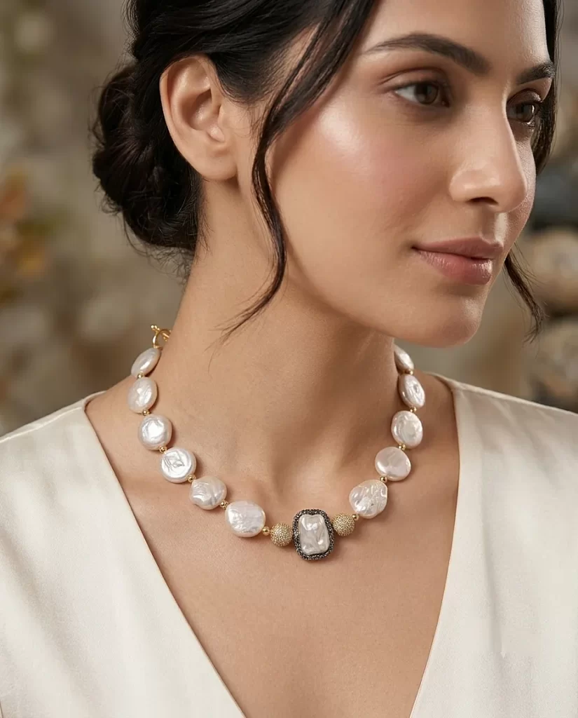 Serenity Necklace- Freshwater Pearls Necklace