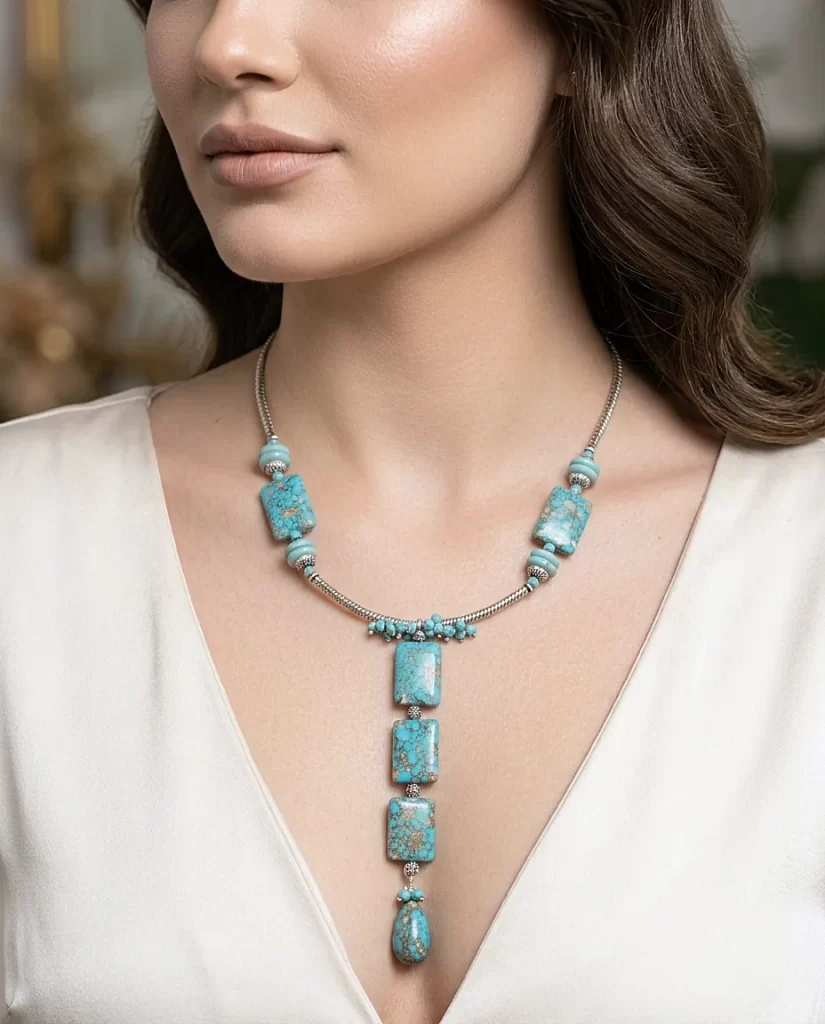 Wild Aura Necklace- Yellow Agate Slice Stones & Brass Hasli